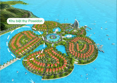 Phối cảnh tổng thể dự án Đảo Hoa Phượng.
